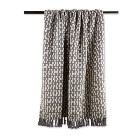 DII® Gray Urban Check Throw